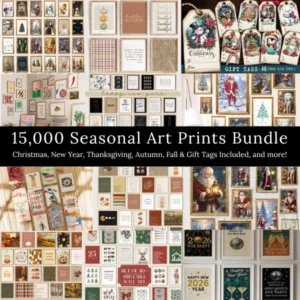 15,000 Seasonal Art Prints Bundle