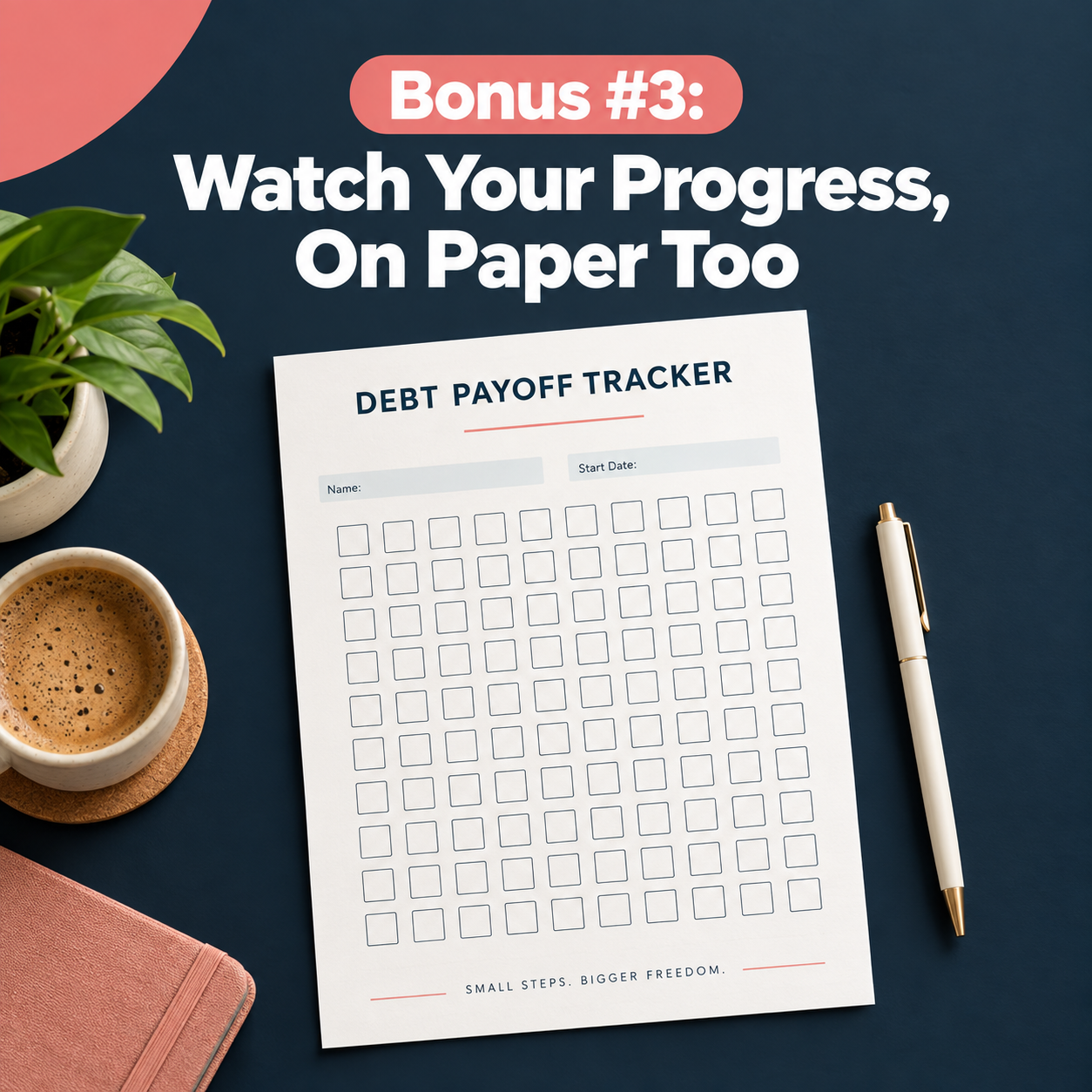 Bonus 3: Debt Payoff Tracker printable